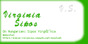 virginia sipos business card
